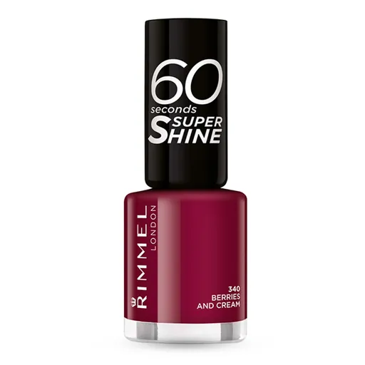 Rimmel Lac de unghii 60 Seconds Shine Super 8 ml 340 Berries And Cream
