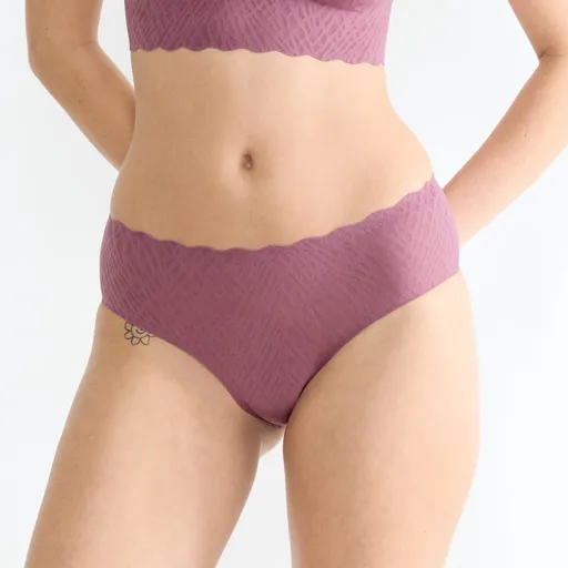 Chiloți Zéro Feel Bliss cu talie înaltă și model ajurat