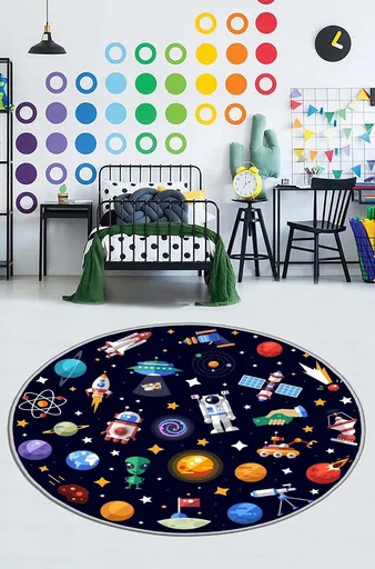 Covor, HMNT926, 130x130 cm, Multicolor