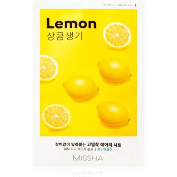 Missha Airy Fit Lemon Mască de iluminare și revitalizare 19 g