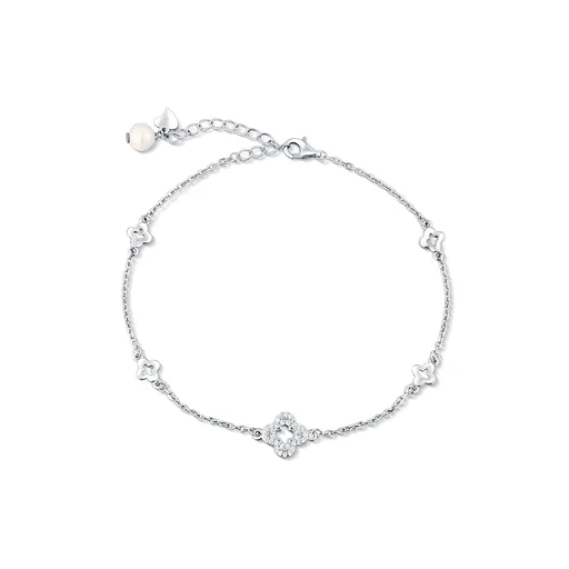 JwL Luxury Pearls Brățară de picior din argint, cu trifoi și perlă de apă dulce JL0803