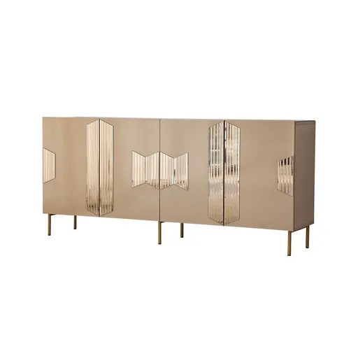 Consola, Hanah Home, Vienna, 180x80x40 cm, Bronz / Aur