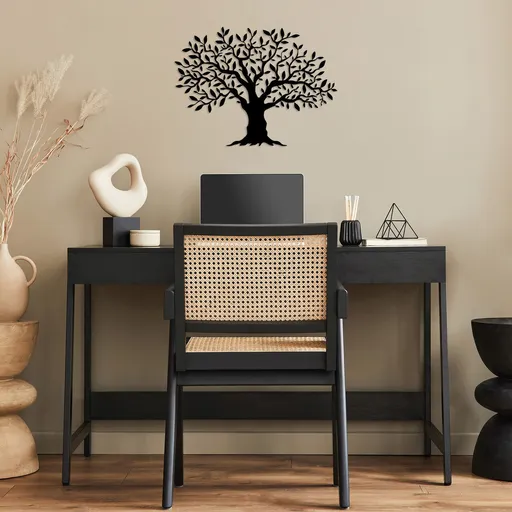 Decoratiune de perete, Monumental Tree Medium, Dimensiune: 36 x 50 cm, Negru