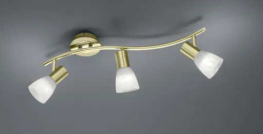 Plafoniera Levisto, TRIO, 55x10x19 cm, 4.9W, 3x E14, metal, bronz mat/alb