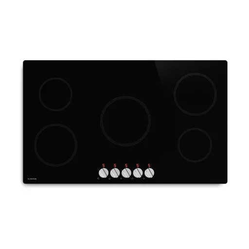 Klarstein Plită cu inducție Kochheld | Elegantă și puternică | 5 zone de gătit | 8700 W | 90 cm