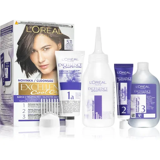 L’Oréal Paris Excellence Cool Creme culoare par culoare 5.11 Ultra Ash Light Brown 1 buc