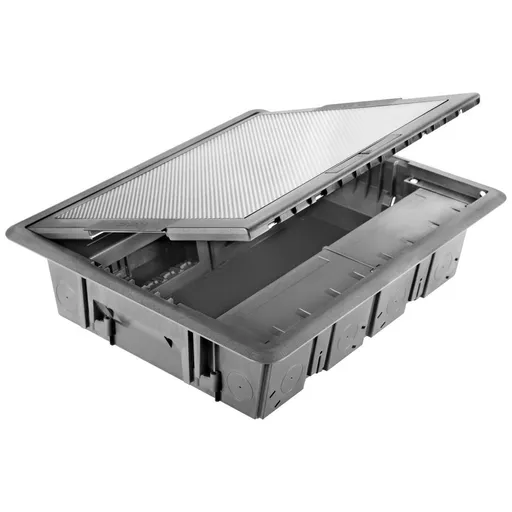 Doza de pardoseala 20 module cu capac de inox Gewiss System GW24612
