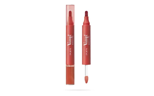 PUPA Milano Fix și luciu de buze cu ulei 2in1 Vamp! (Marker Duo) 4 ml 003 Grape Juice