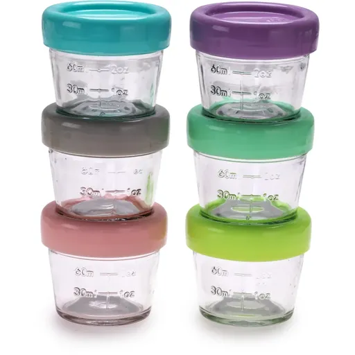 Melii Glass Food Container cutie pentru depozitarea alimentelor 6x118 ml