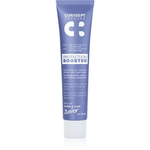 Curasept Daycare Protection Junior Booster Pasta de dinti pentru copii. 7-12 years Bubble Gum 50 ml