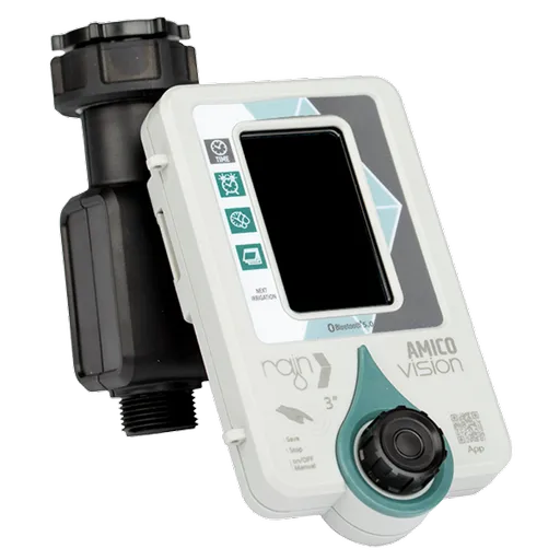 Programator automat pentru sisteme de irigare, 40 l/min, 1 zona, 1 program, AMICO VISION cu Bluetooth 5.0