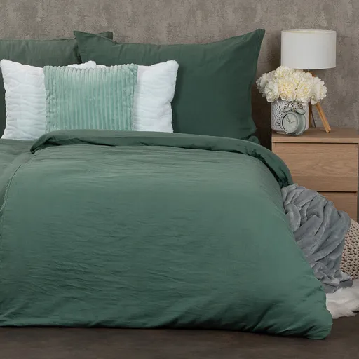 Lenjerie de pat din muselină 4Home Esmerald, 140 x 200 cm, 70 x 90 cm, verde