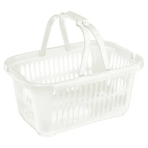 Tontarelli Coș pentru rufe curate COVER LINE cumâner  19,4 l, alb, alb