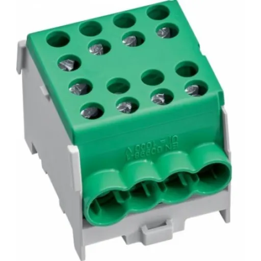 Repartitor 100A, 2x35mmp / 6x25mmp, verde Hager KH35E8