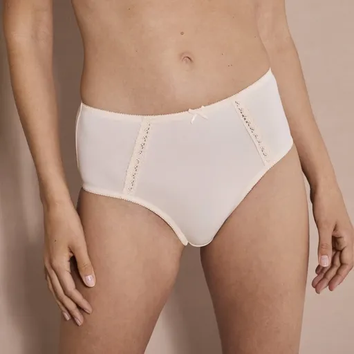 Set de 2 chiloți maxi din bumbac cu model ajurat