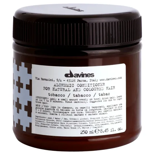 Davines Alchemic Conditioner Tobacco balsam hidratant pentru a evidentia culoarea parului 250 ml