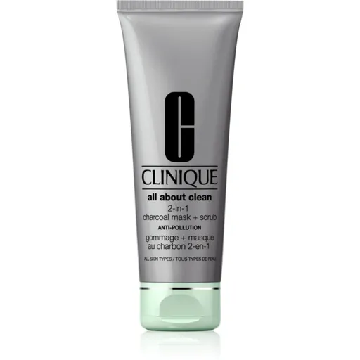Clinique All About Clean 2-in-1 Charcoal Mask + Scrub masca de fata pentru curatare 100 ml