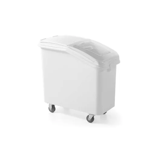 Container pentru alimente uscate, 98 lt, echipat cu capac si 4 roti, Amerbox