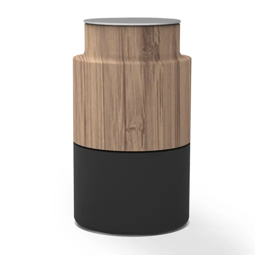 Rasnita pentru sare sau piper Trebonn Woody 1924202, Mecanism ceramic, Bambus, Negru