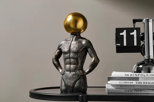 Decoratiune, CY0371, 22x15x7 cm, Poliester, Maro antichizat