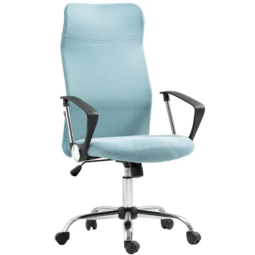 HOMCOM Scaun de Birou Ergonomic cu Înălțime Reglabilă și Spătar din Plasă, Verde | Aosom Romania