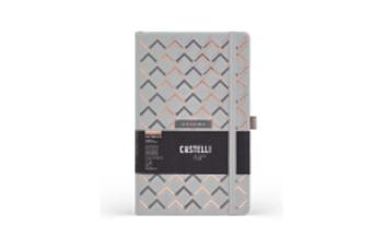 Castelli Cesello Arrows linajkový zápisník L A5 Grey