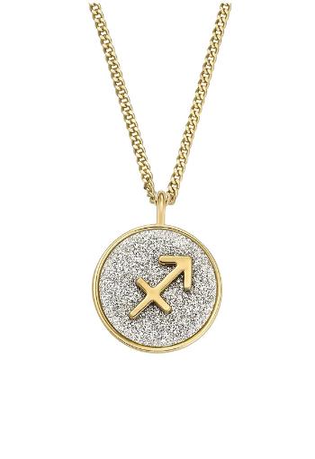 Fossil Colier placat cu aur cu semnul zodiacal Săgetător JOA00954710