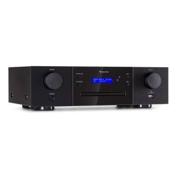 Auna CD-1000 DG, CD Player, USB, MP3, telecomandă, afișaj LED, aluminiu