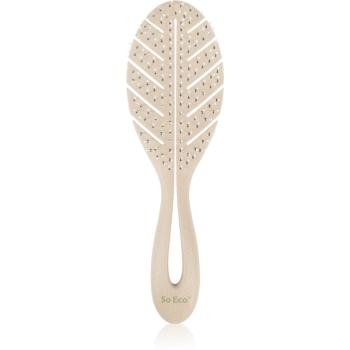 So Eco Biodegradable Detangling Leaf Brush perie compostabilă pe părul umed 1 buc