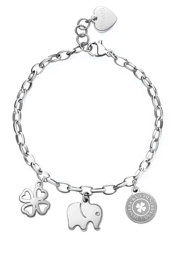 S'Agapõ Brățară jucăușă din oțel pentru noroc Happy SHAR12