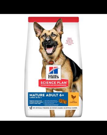 HILL'S Science Plan Canine Mature Adult 6+ Large breed Chicken 18 kg hrana uscata pentru caini in varsta, de talie mare