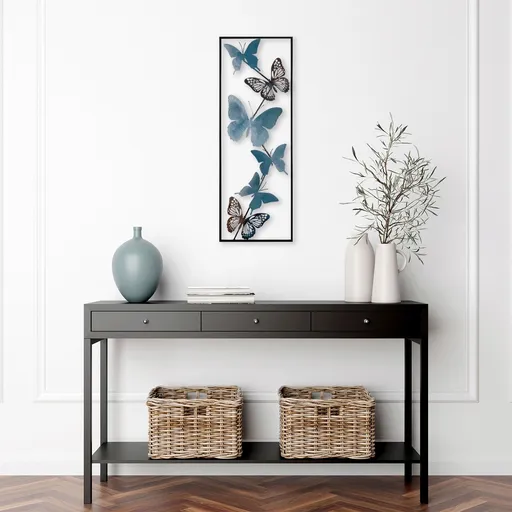 Decoratiune de perete, Tavus, Dimensiune: 32 x 90 x 5 cm, Multicolor