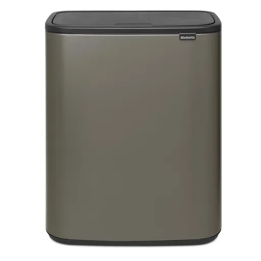 Cos pentru gunoi Brabantia Bo Touch 1001276, 60 L, Deschidere lina si silentioasa, Deschidere mare, Bronz
