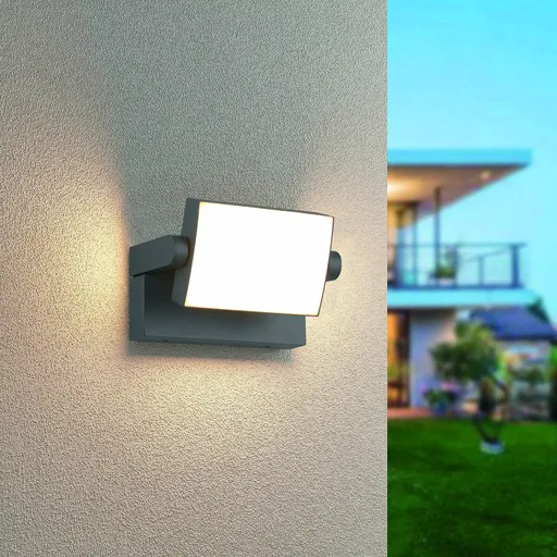 Aplica de perete pentru exterior Kansas, TRIO, 20x10 cm, 10W, 1x SMD, aluminiu, antracit