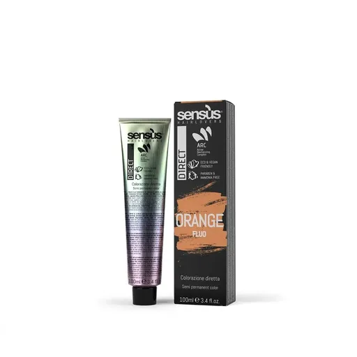 Vopsea De Par Semipermanenta Fara Amoniac Sensus Direct Fluo Orange 100 ml