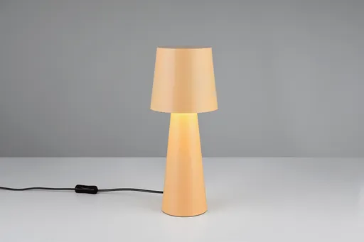 Lampa de masa Nubian, TRIO, 16x40 cm, 10W, 1x E27, metal, bej