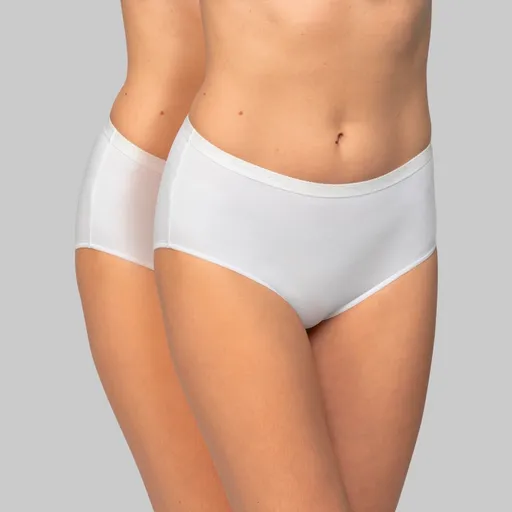 Set de 2 chiloți midi din bumbac organic de la Playtex