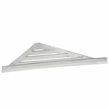 GEDY FL80 raft de colț pentru duș, 23 x 3 x 23 cm, ABS/clear