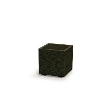Ghiveci MADERA SQUARE ECO WOOD 28,8 cm , maroînchis, maro închis, S