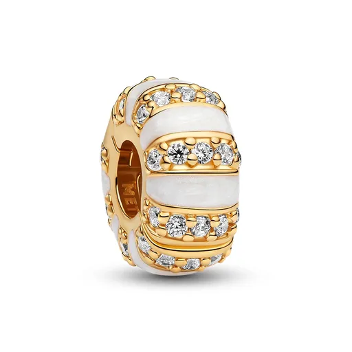 Pandora Mărgea clip placată cu aur cu zirconiu cubic Shine Moments 763785C01