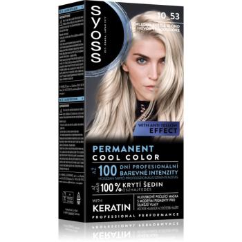 Syoss Permanent Cool Color Culoare permanenta pentru par cu subton rece culoare 10_53 Cool Light Blond 1 buc