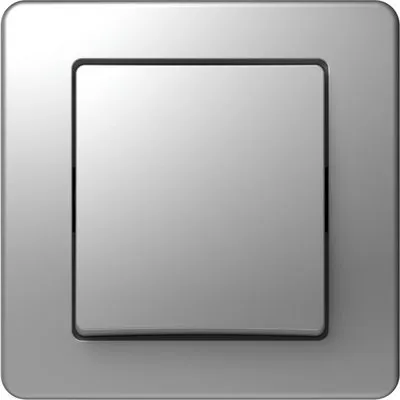 Ekonomik Buton Simplu 1P 10A IP20 Argintiu, TEM Modul TEM-SE11ES-B