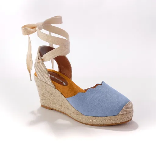 Sandale cu șiret, cu șiret, albastru ciel