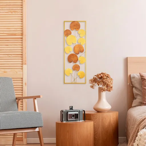 Decoratiune de perete, Catalpa, Dimensiune: 32 x 90 cm, Multicolor