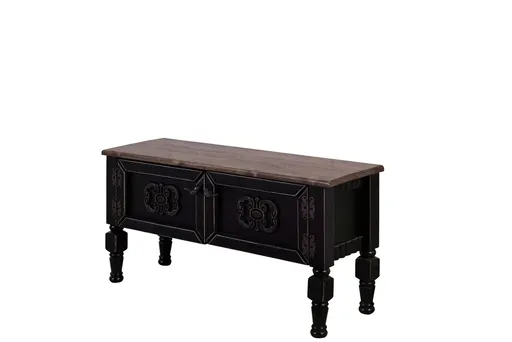 Comoda TV, Hanah Home, Ada TV Mini, 100x45x30 cm, Negru