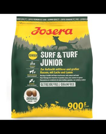 JOSERA Surf Turf Junior 900 g hrana pentru catelusi, fara cereale cu somon si miel