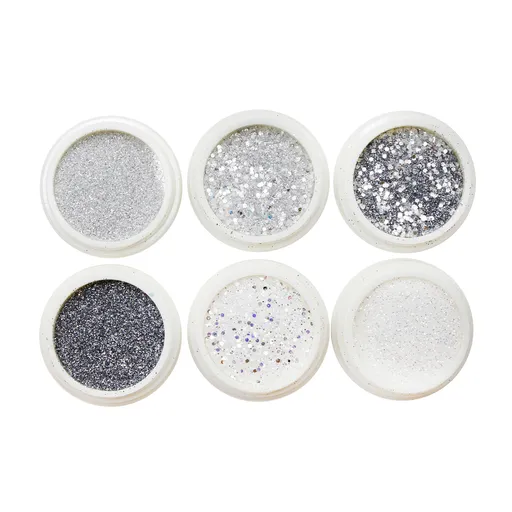 Set decoratiuni pentru unghii, 6 buc, Paiete