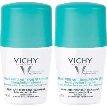 Vichy Set de antiperspirante cu bilă impotriva transpiratiei excesive (Anti-Perspirant Treatment) 2 x 50 ml