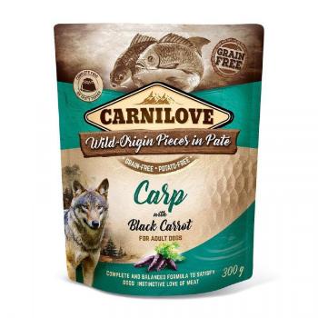 Kapsička Carnilove Dog Pouch Paté kapr s černou mrkví 300g