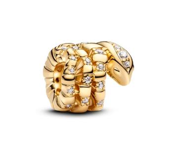 Pandora Perlă placată cu aur Șarpe spiralat Shine Moments 763618C01